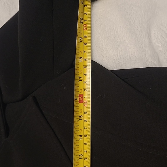 Italian, Sandra Ferrone, Black mid-length Dressy Coat - Picture 7 of 10